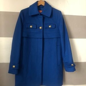 ROYAL BLUE woman’s small flared pea coat